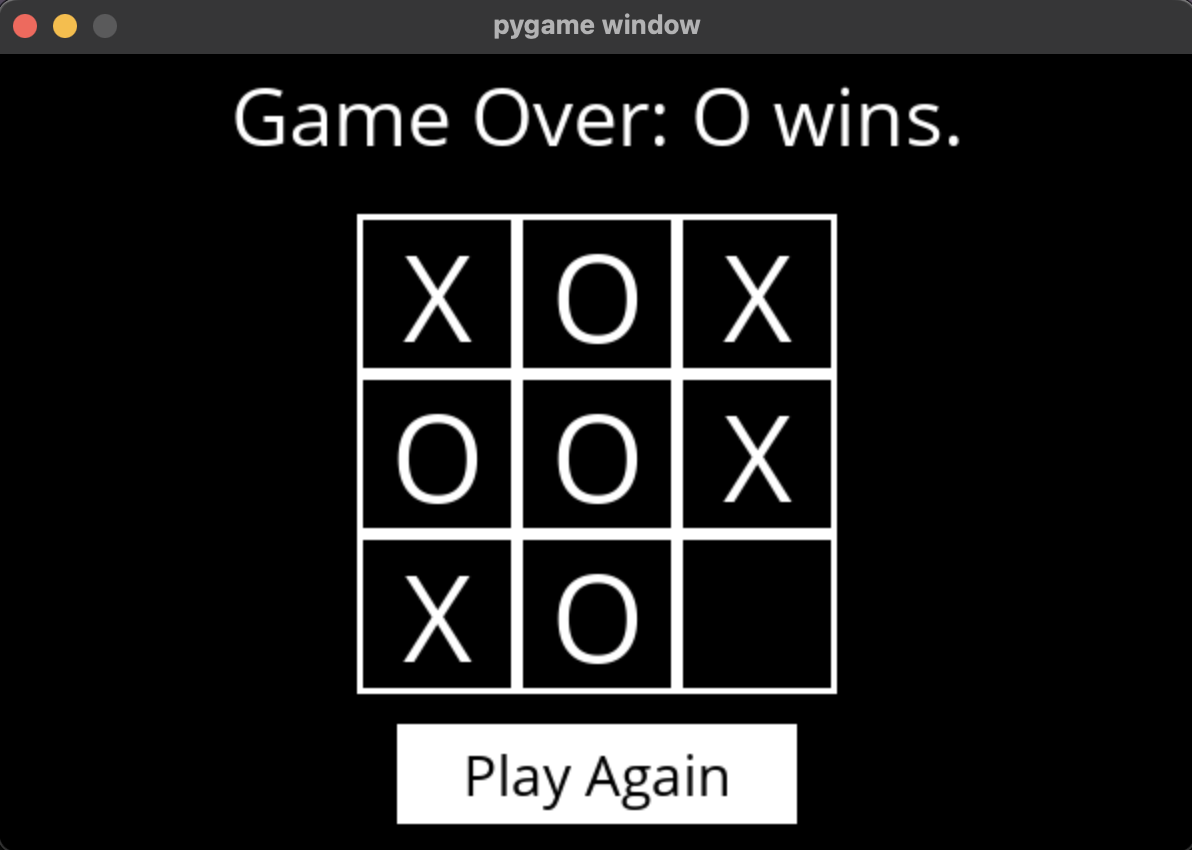 Game Over Page